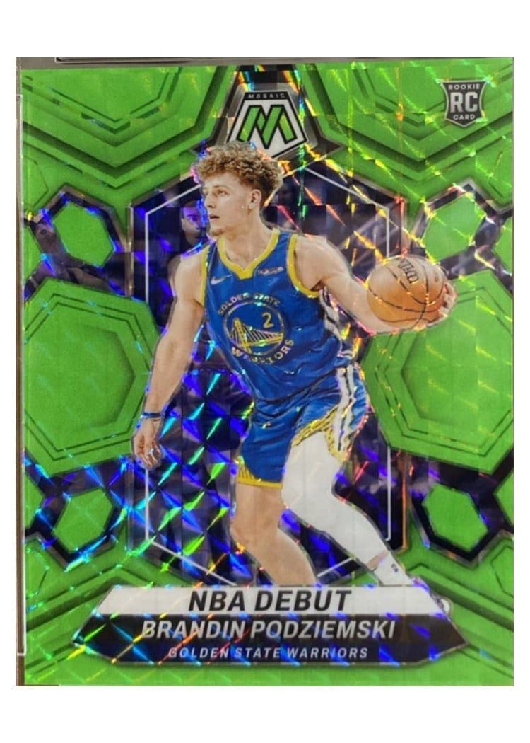 2023-24 Panini Mosaic Base Set Brandin Podziemski #266 card