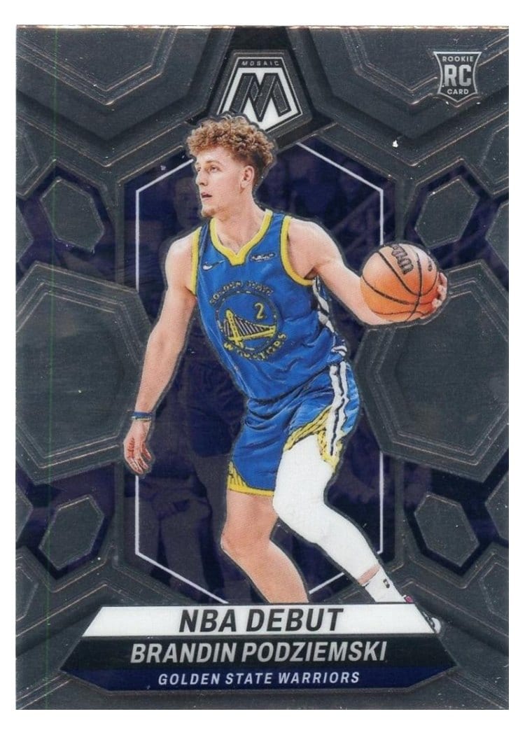 2023-24 Panini Mosaic Base Set Brandin Podziemski #266 card