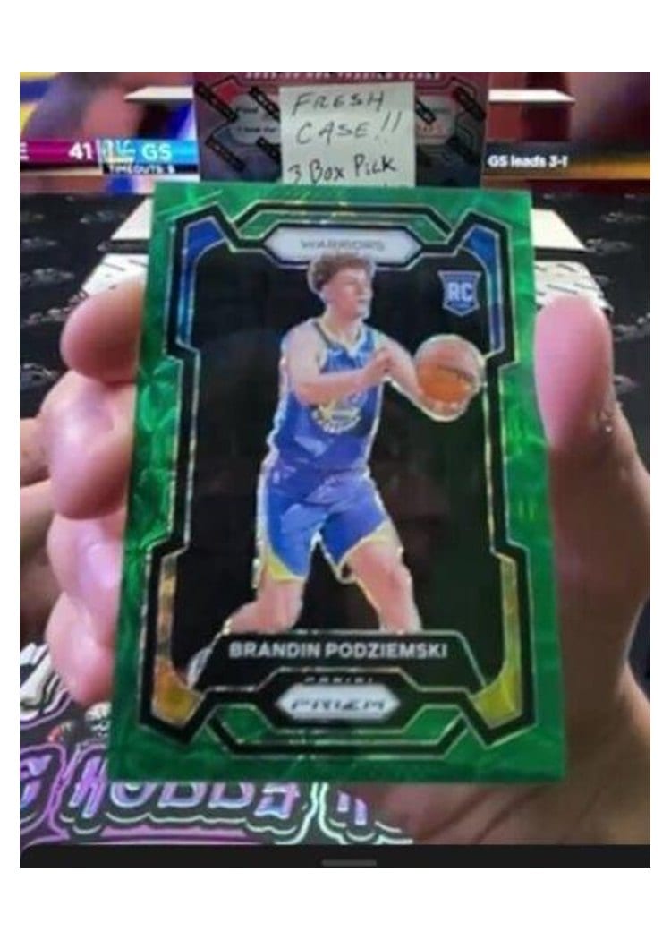 2023-24 Panini Prizm Base Set Brandin Podziemski #147 card