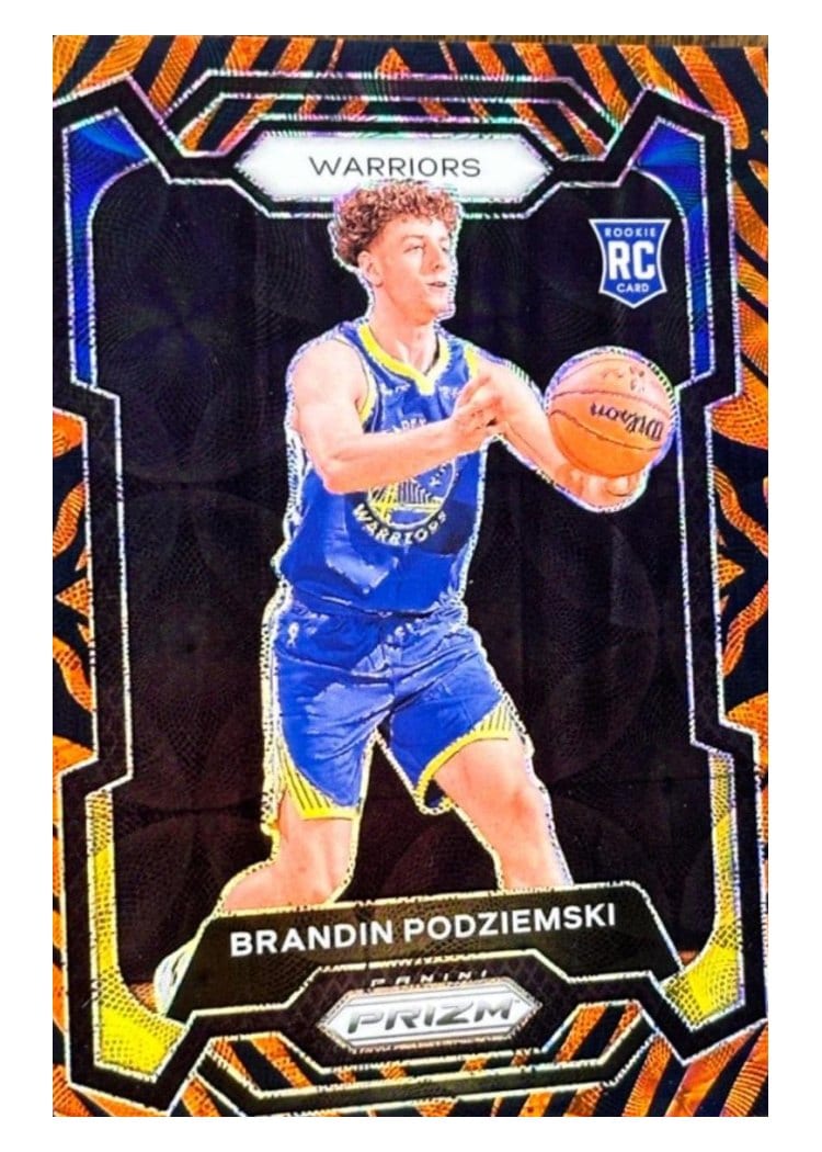 2023-24 Panini Prizm Base Set Brandin Podziemski #147 card
