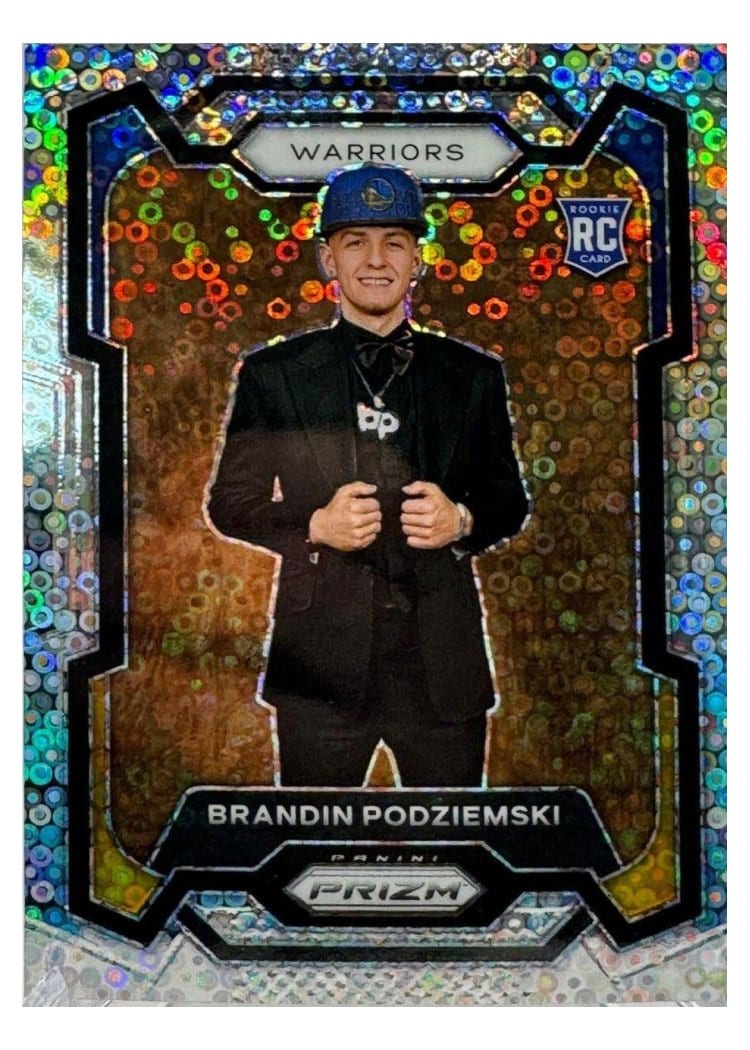 2023-24 Panini Prizm Base Set Brandin Podziemski #147 card