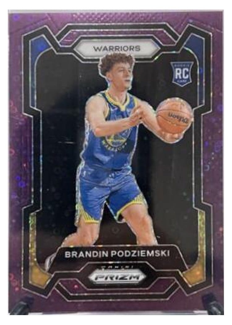 2023-24 Panini Prizm Base Set Brandin Podziemski #147 card