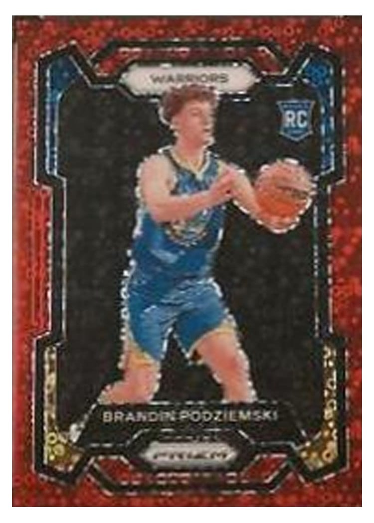 2023-24 Panini Prizm Base Set Brandin Podziemski #147 card
