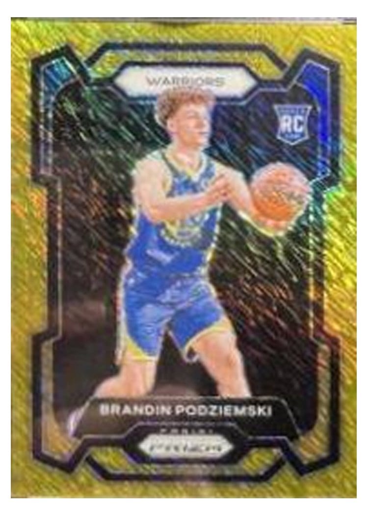 2023-24 Panini Prizm Base Set Brandin Podziemski #147 card