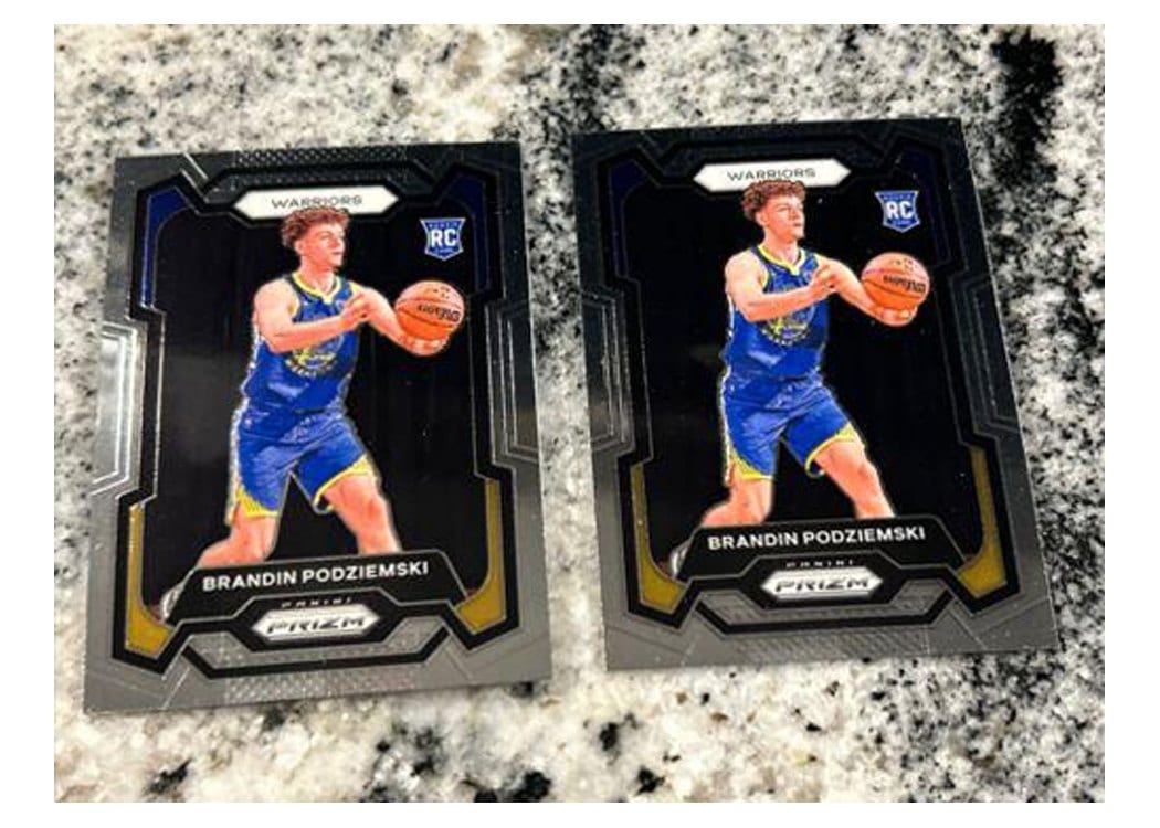 2023-24 Panini Prizm Base Set Brandin Podziemski #147 card