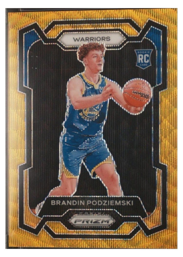 2023-24 Panini Prizm Base Set Brandin Podziemski #147 card