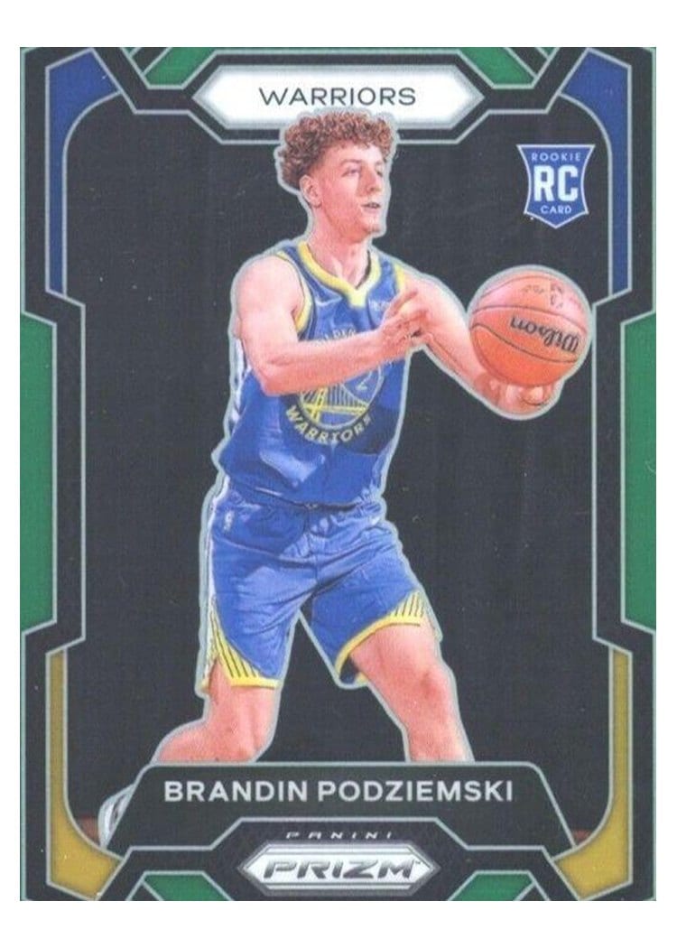 2023-24 Panini Prizm Base Set Brandin Podziemski #147 card