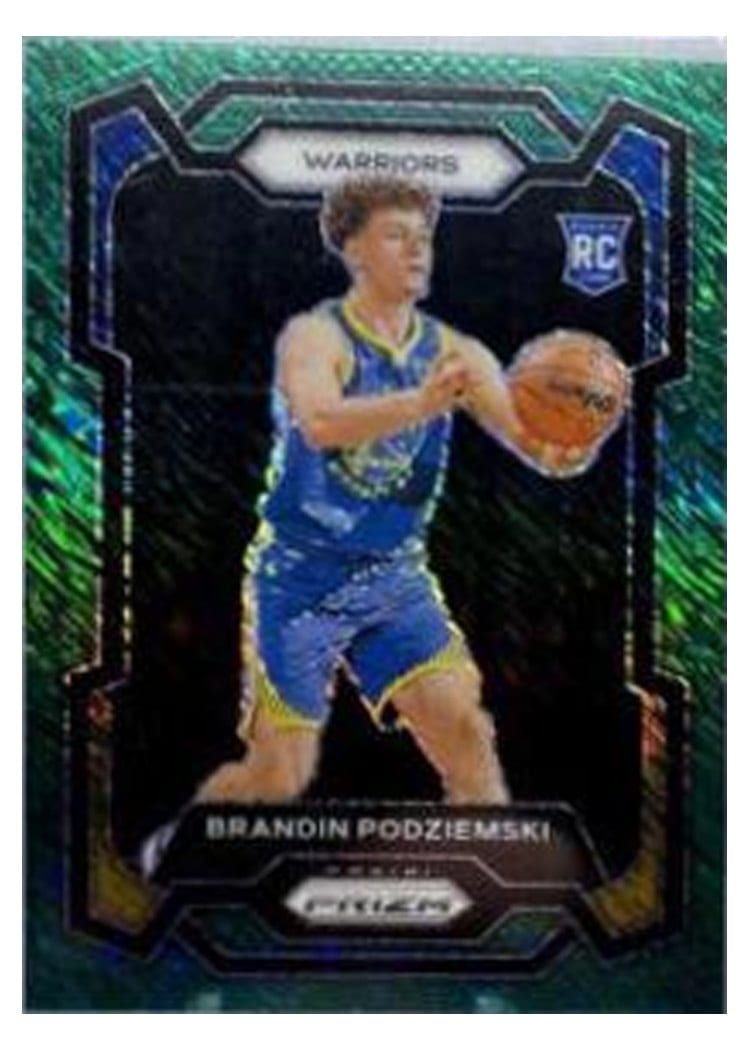 2023-24 Panini Prizm Base Set Brandin Podziemski #147 card