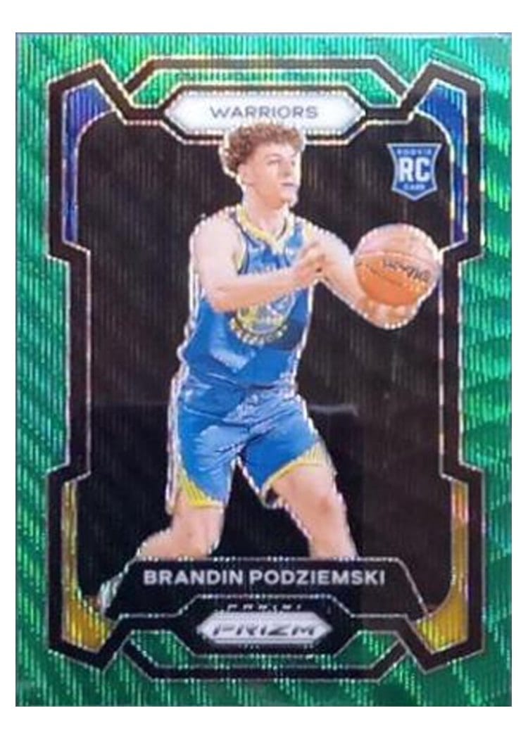 2023-24 Panini Prizm Base Set Brandin Podziemski #147 card