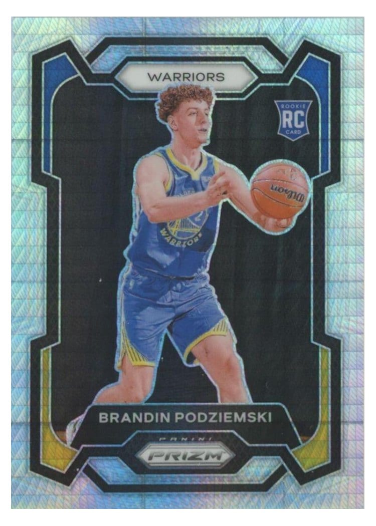 2023-24 Panini Prizm Base Set Brandin Podziemski #147 card