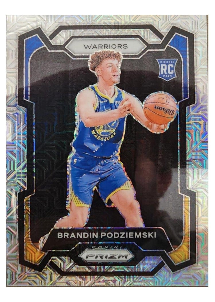 2023-24 Panini Prizm Base Set Brandin Podziemski #147 card