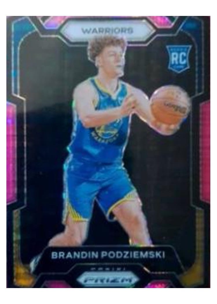 2023-24 Panini Prizm Base Set Brandin Podziemski #147 card