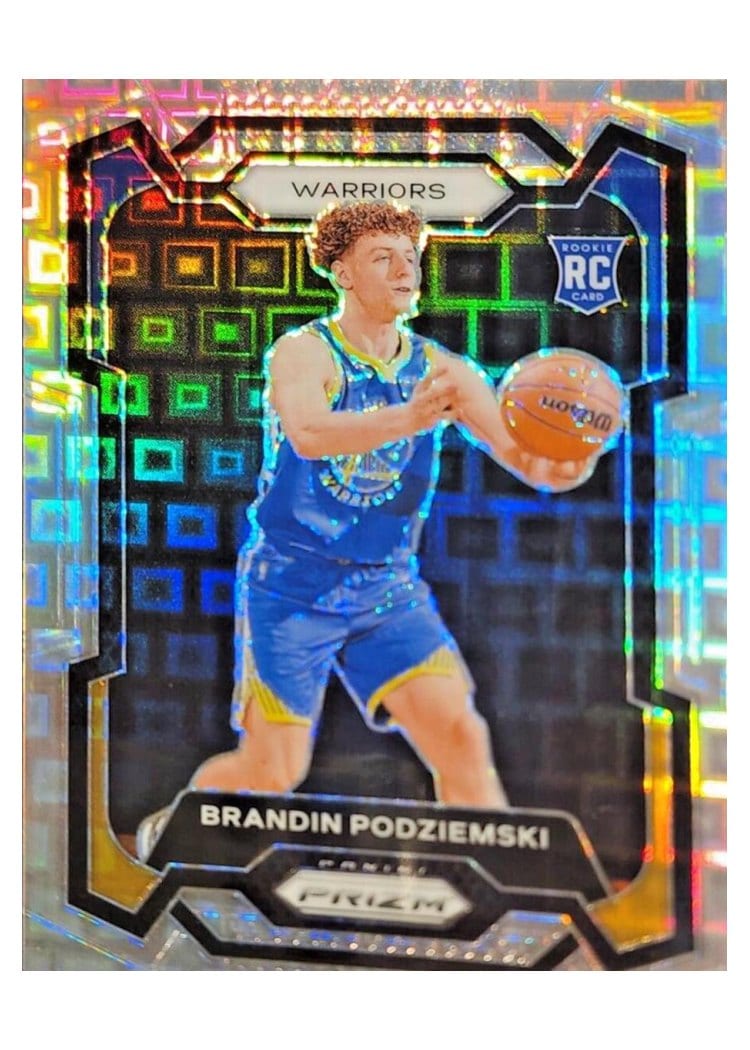 2023-24 Panini Prizm Base Set Brandin Podziemski #147 card
