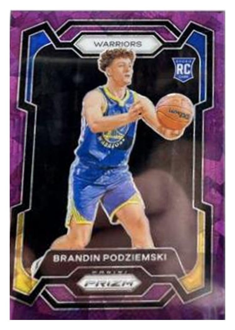 2023-24 Panini Prizm Base Set Brandin Podziemski #147 card