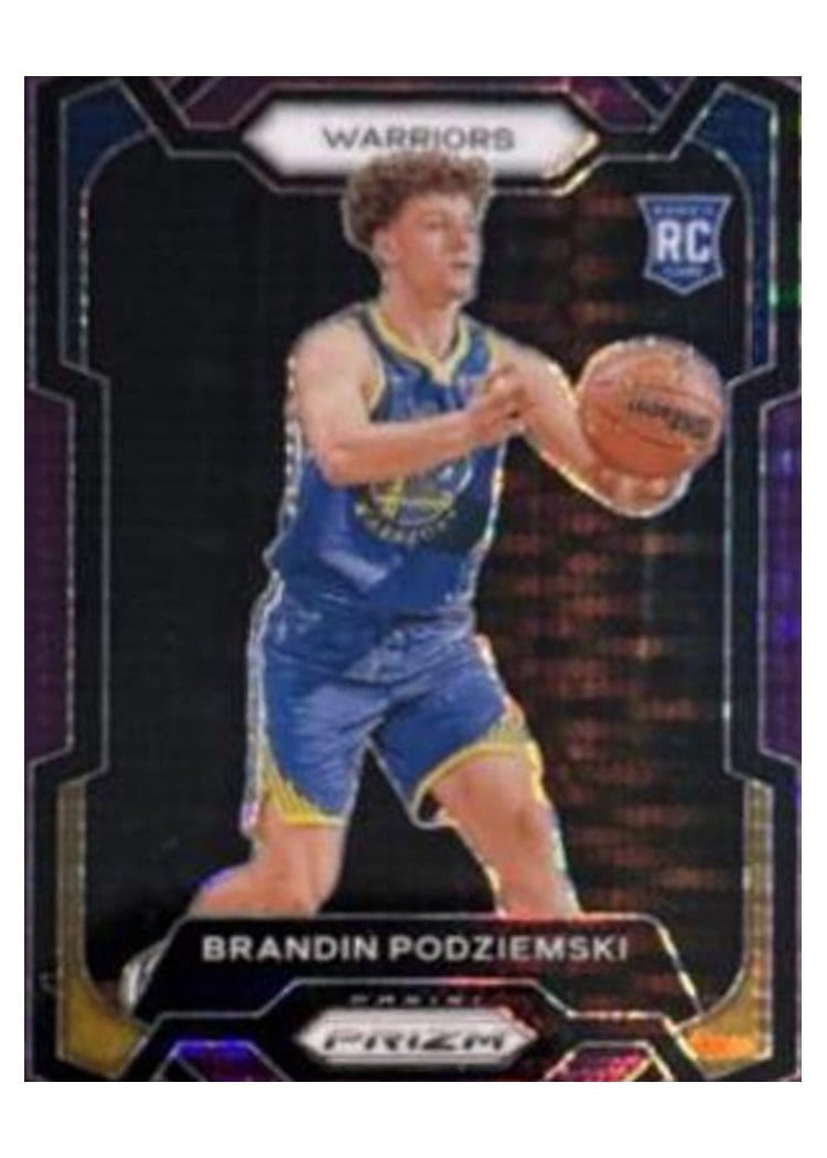 2023-24 Panini Prizm Base Set Brandin Podziemski #147 card