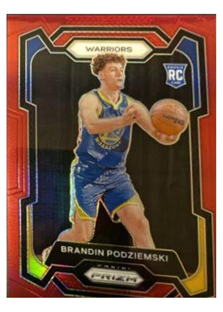 2023-24 Panini Prizm Base Set Brandin Podziemski #147 card