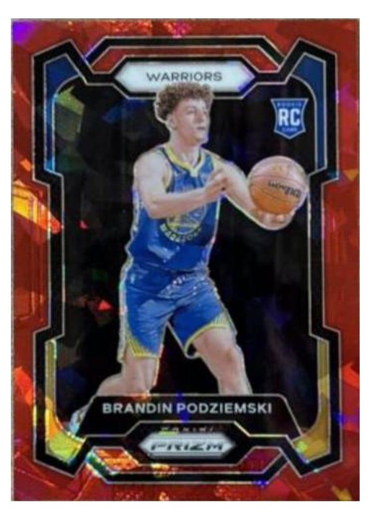 2023-24 Panini Prizm Base Set Brandin Podziemski #147 card