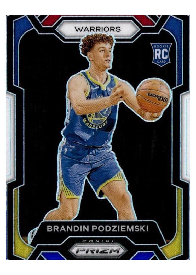2023-24 Panini Prizm Base Set Brandin Podziemski #147 card