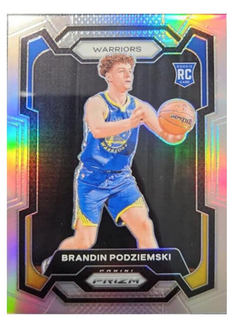 2023-24 Panini Prizm Base Set Brandin Podziemski #147 card