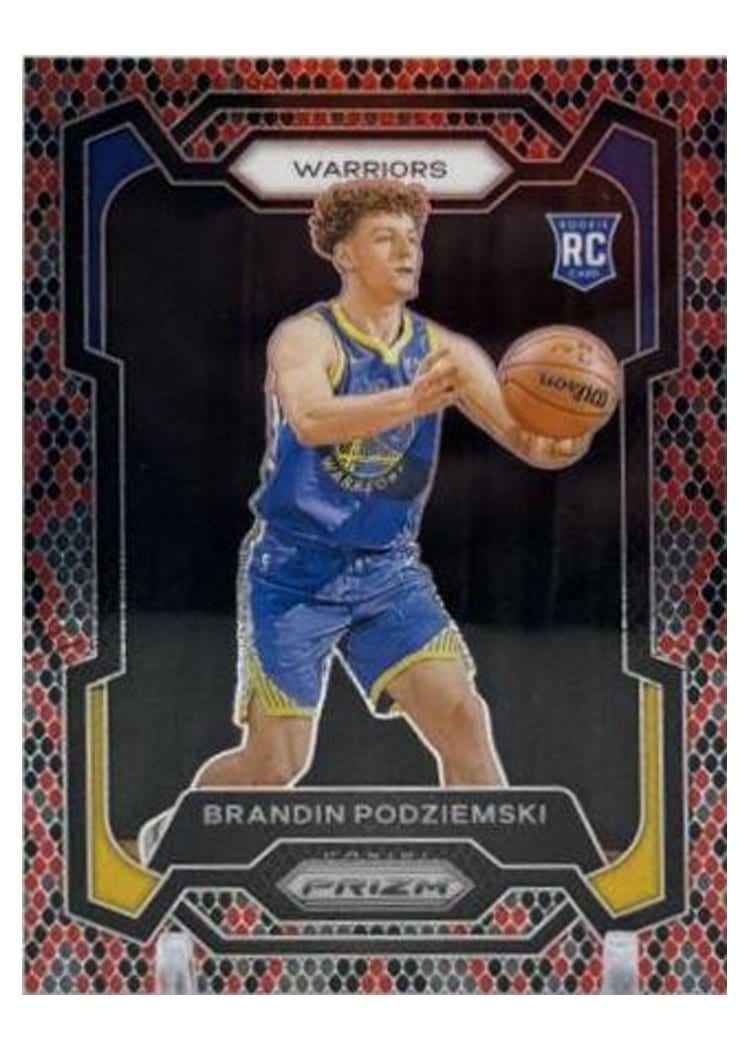 2023-24 Panini Prizm Base Set Brandin Podziemski #147 card