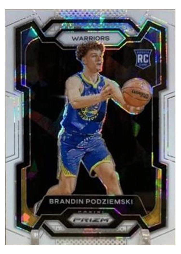 2023-24 Panini Prizm Base Set Brandin Podziemski #147 card