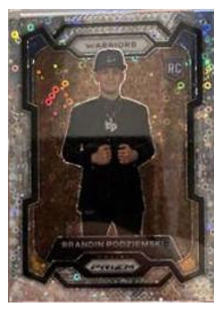 2023-24 Panini Prizm Base Set Brandin Podziemski #147 card