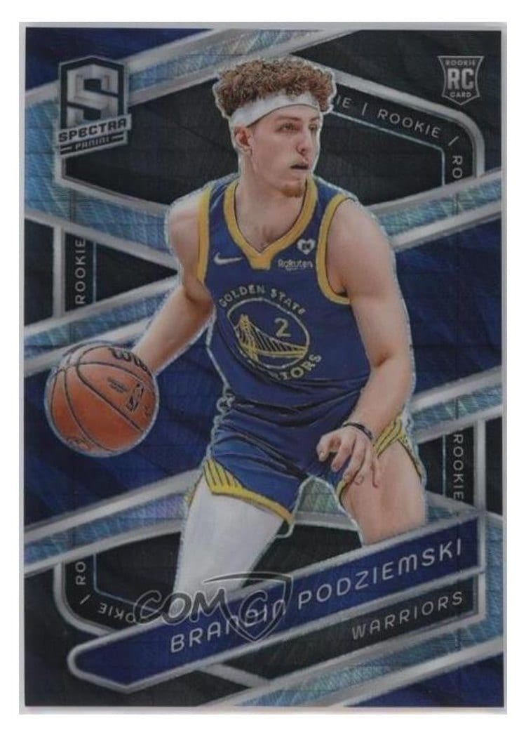 2023-24 Panini Spectra Base Set Brandin Podziemski Black White International #146 card