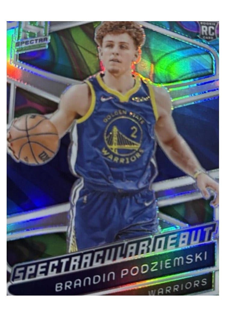 2023-24 Panini Spectra Base Set Brandin Podziemski Marble #199 card