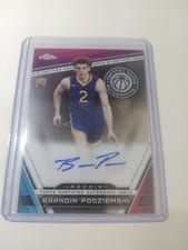 2023-24 Topps Chrome Certified Rookie Autographs Brandin Podziemski #CRA-BP card