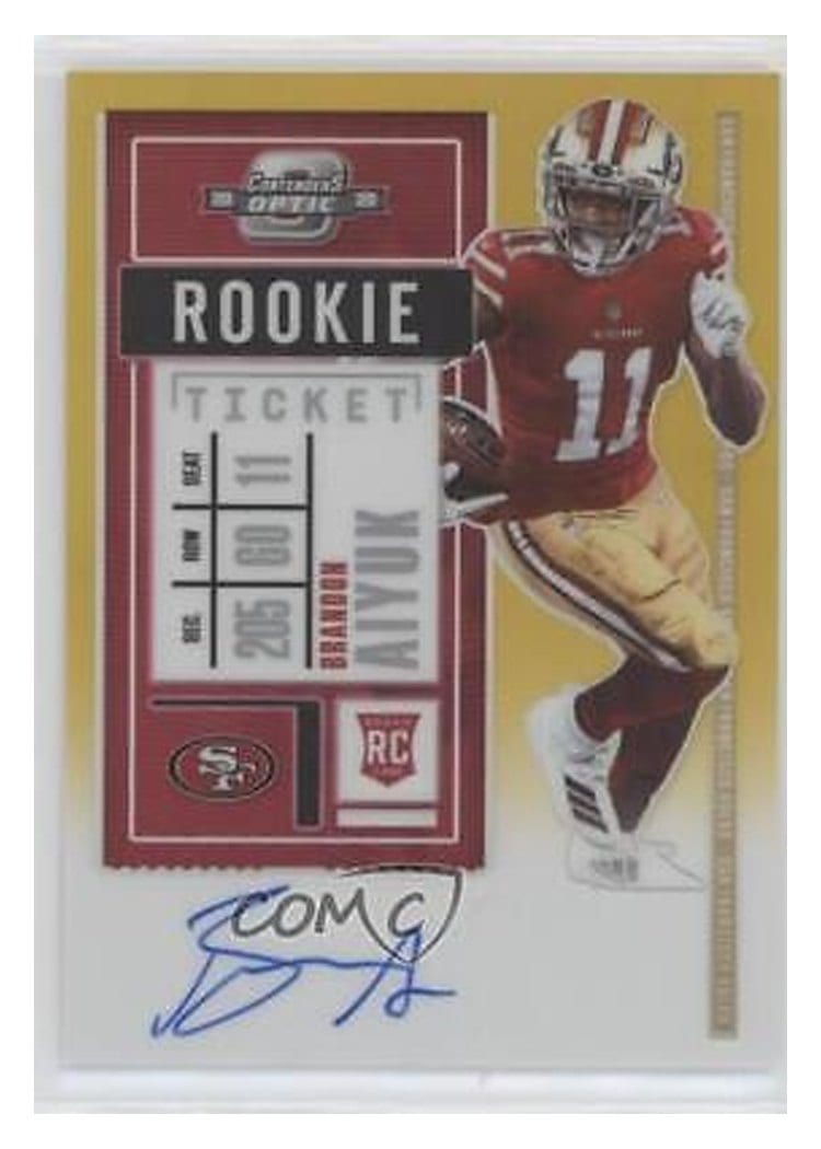 2020 Panini Contenders Optic Base Set Brandon Aiyuk #110 card