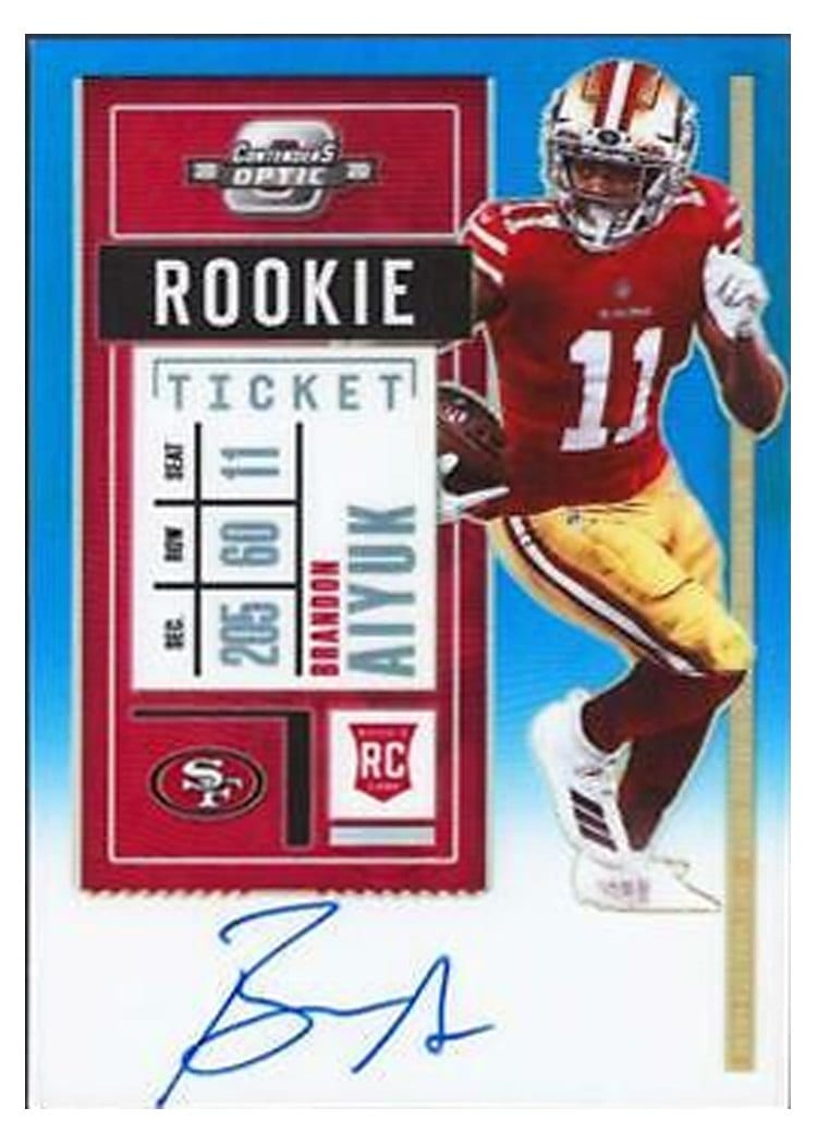 2020 Panini Contenders Optic Base Set Brandon Aiyuk #110 card