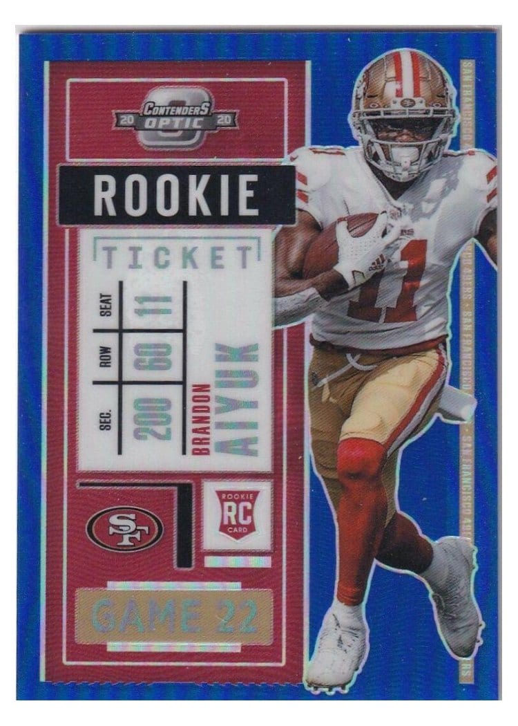 2020 Panini Contenders Optic Base Set Brandon Aiyuk #62 card
