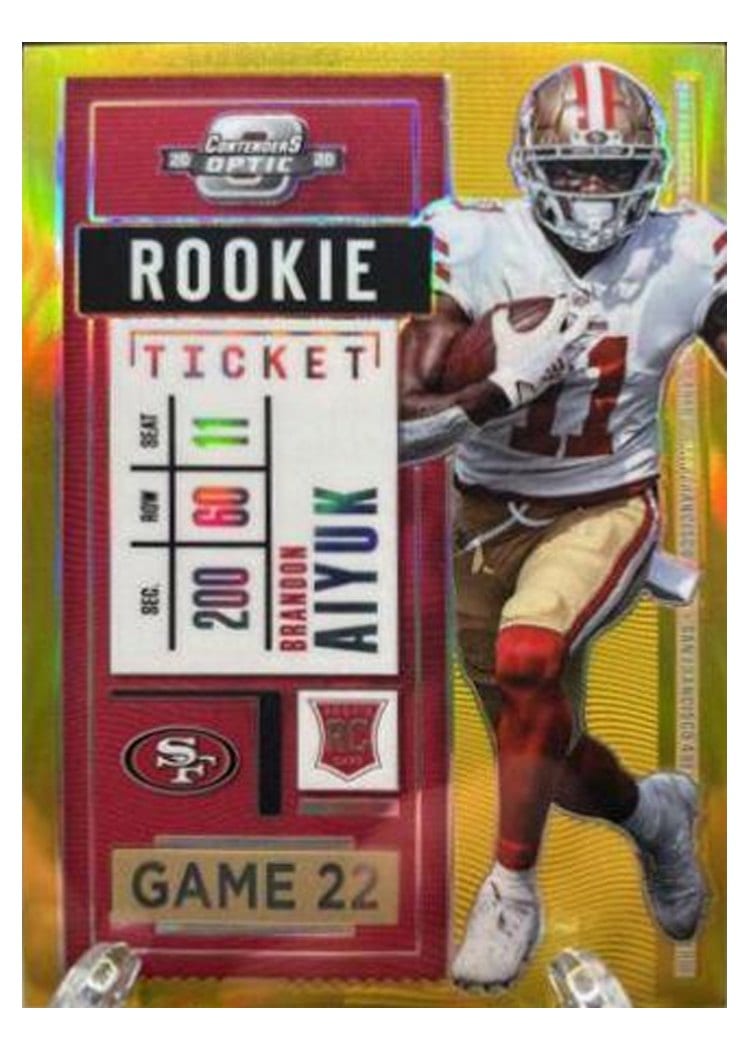 2020 Panini Contenders Optic Base Set Brandon Aiyuk #62 card
