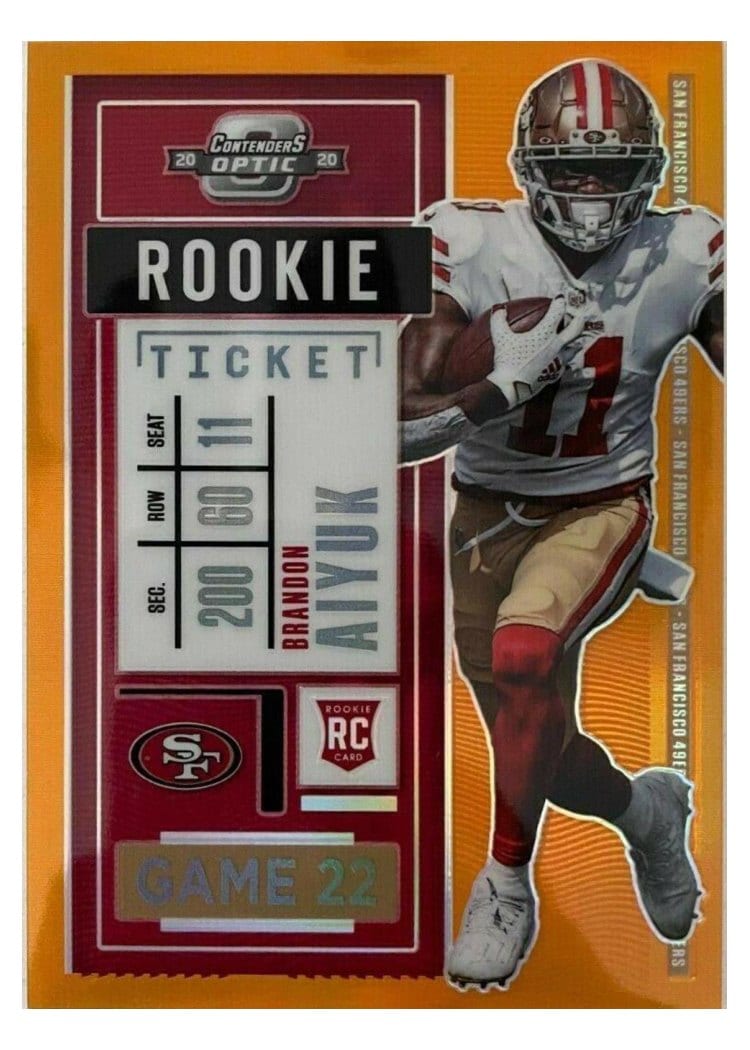 2020 Panini Contenders Optic Base Set Brandon Aiyuk #62 card
