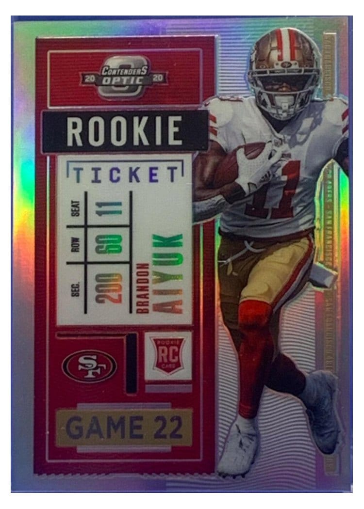 2020 Panini Contenders Optic Base Set Brandon Aiyuk #62 card