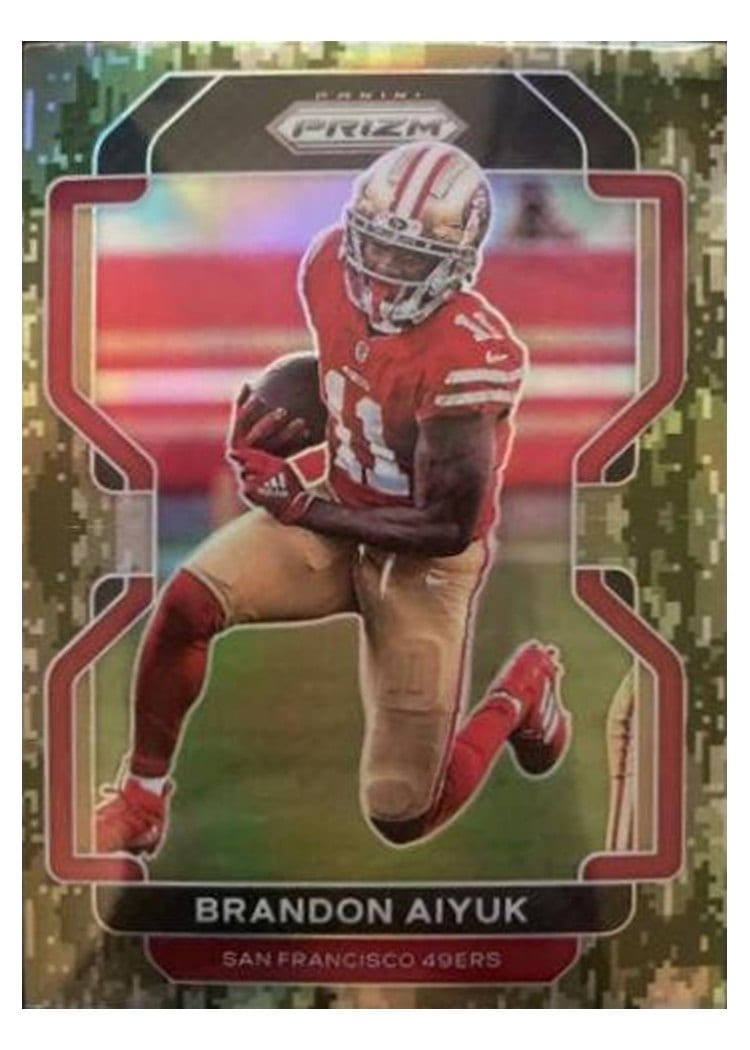 2021 Panini Prizm Base Set Brandon Aiyuk #52 card