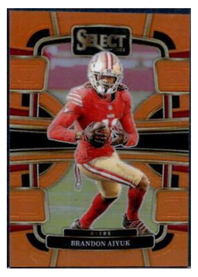 2023 Panini Select Base Set Brandon Aiyuk Orange Prizm #89 card
