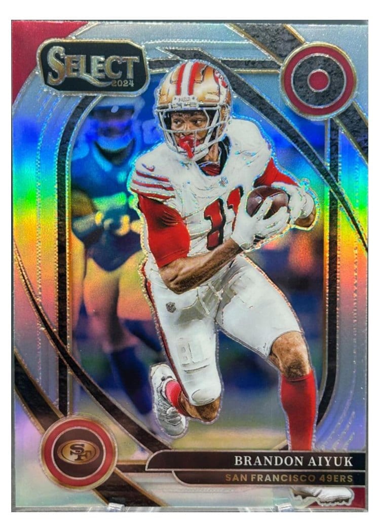 2024 Panini Select Base Set Brandon Aiyuk Silver Prizm #210 card