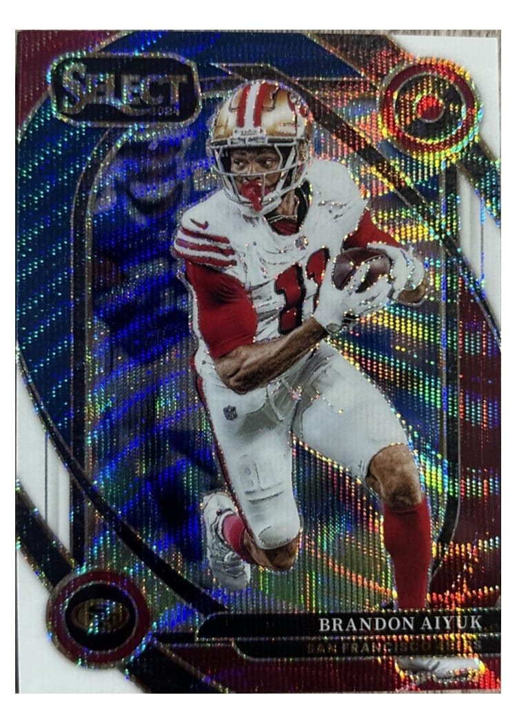 2024 Panini Select Base Set Brandon Aiyuk Tri-Color Prizm #210 card
