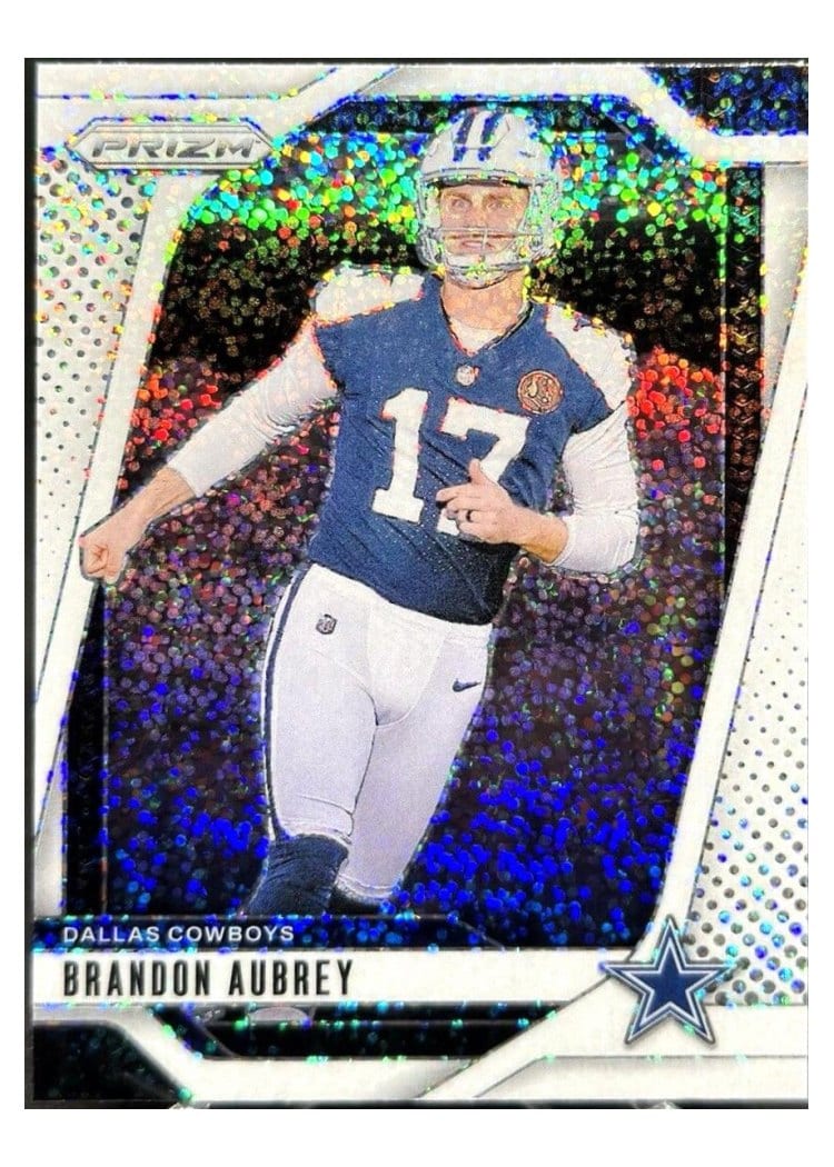 2024 Panini Prizm Base Set Brandon Aubrey White Sparkle #79 card