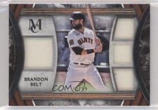 2022 Topps Museum Collection Single-Player Primary Pieces Quad Relics Brandon Belt #SPPPQR-BB card
