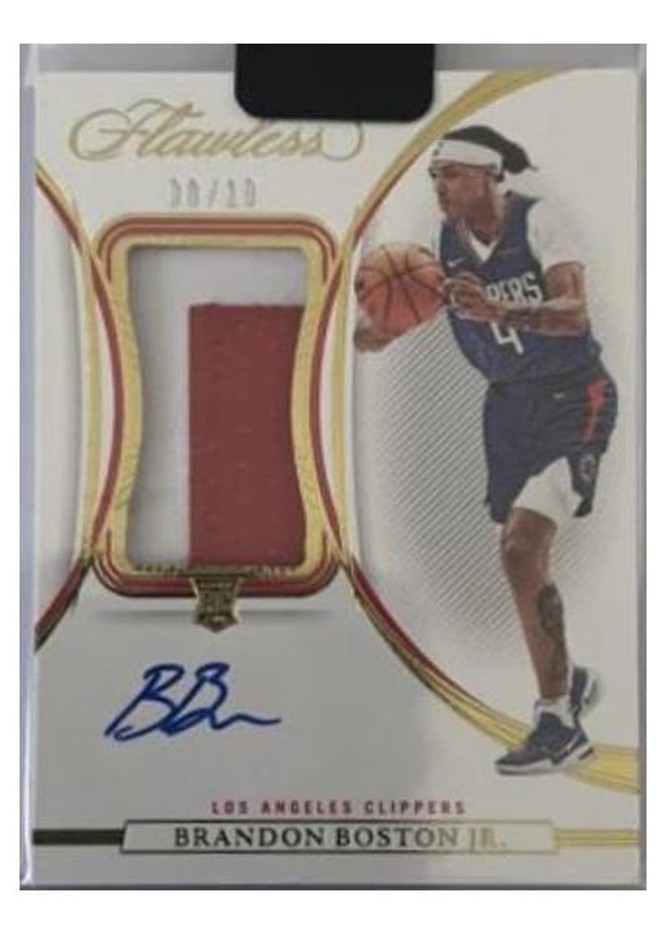 2021 Panini Flawless Brandon Boston Jr. #46 card