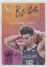 2019 Panini Court Kings Fresh Paint Autographs Brandon Clarke #FP-BCL card