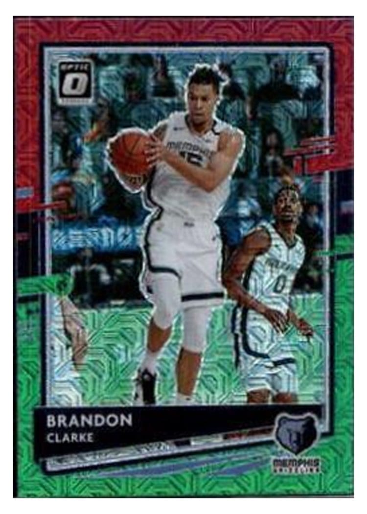 2020-21 Donruss Optic Base Set Brandon Clarke Choice Red Green #5 card