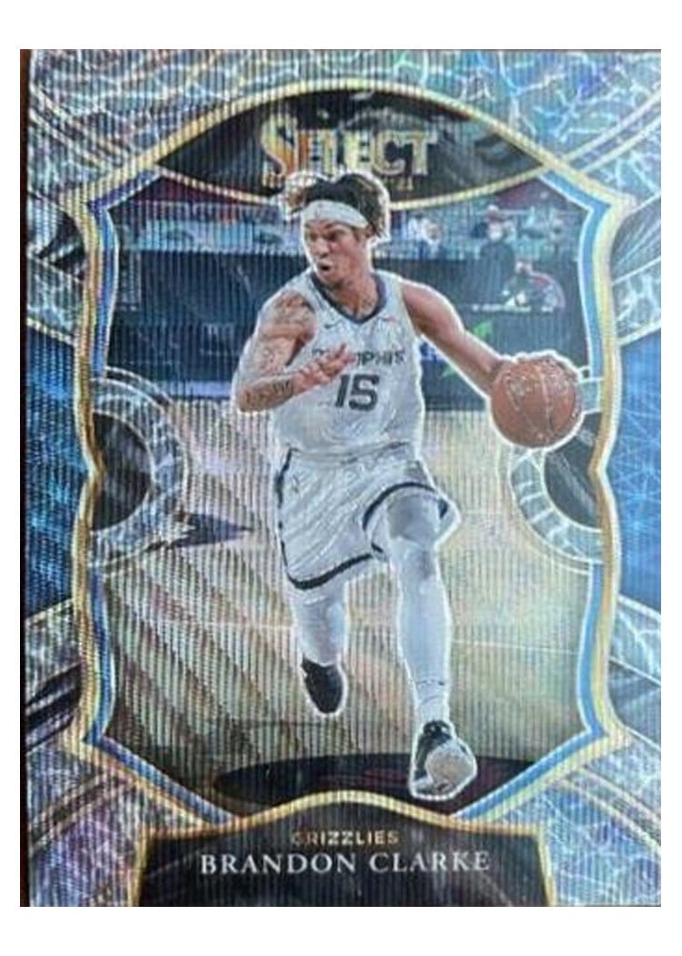 2020-21 Panini Select Base Set Brandon Clarke Elephant Prizm #55 card