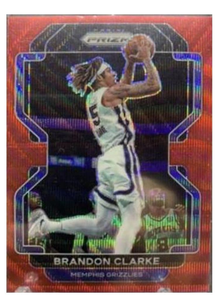 2021-22 Panini Prizm Base Set Brandon Clarke #77 card