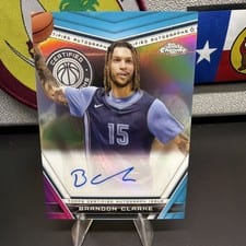 2023-24 Topps Chrome Certified Autographs Brandon Clarke #CA-BC card