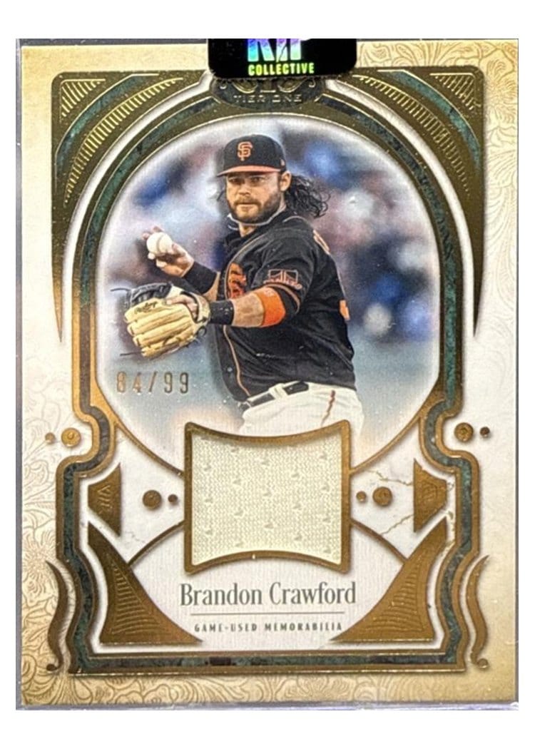 2026 Topps Tier One Tier One Talent Relics Brandon Crawford #T1TR-BC card
