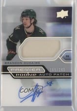 2021-22 Upper Deck Premier Acetate Rookie Autograph Patch Brandon Duhaime #AR-BD card