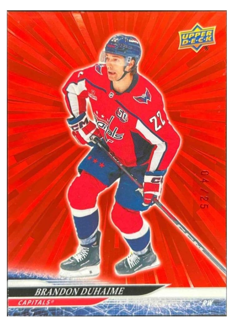 2024-25 Upper Deck Base Set Brandon Duhaime #648 card